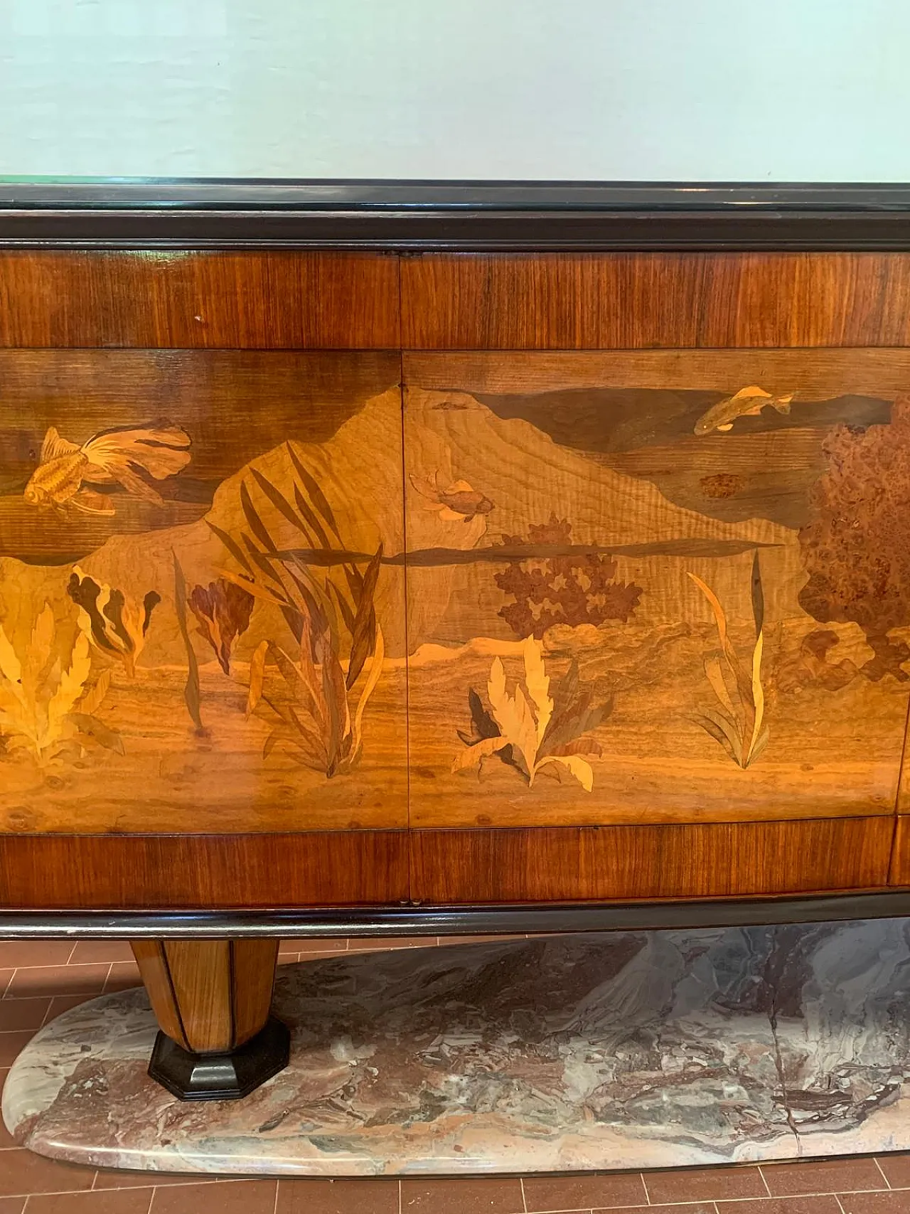 Large Living Room Container by Piero Del Grande for Vittorio Dassi, 19 11