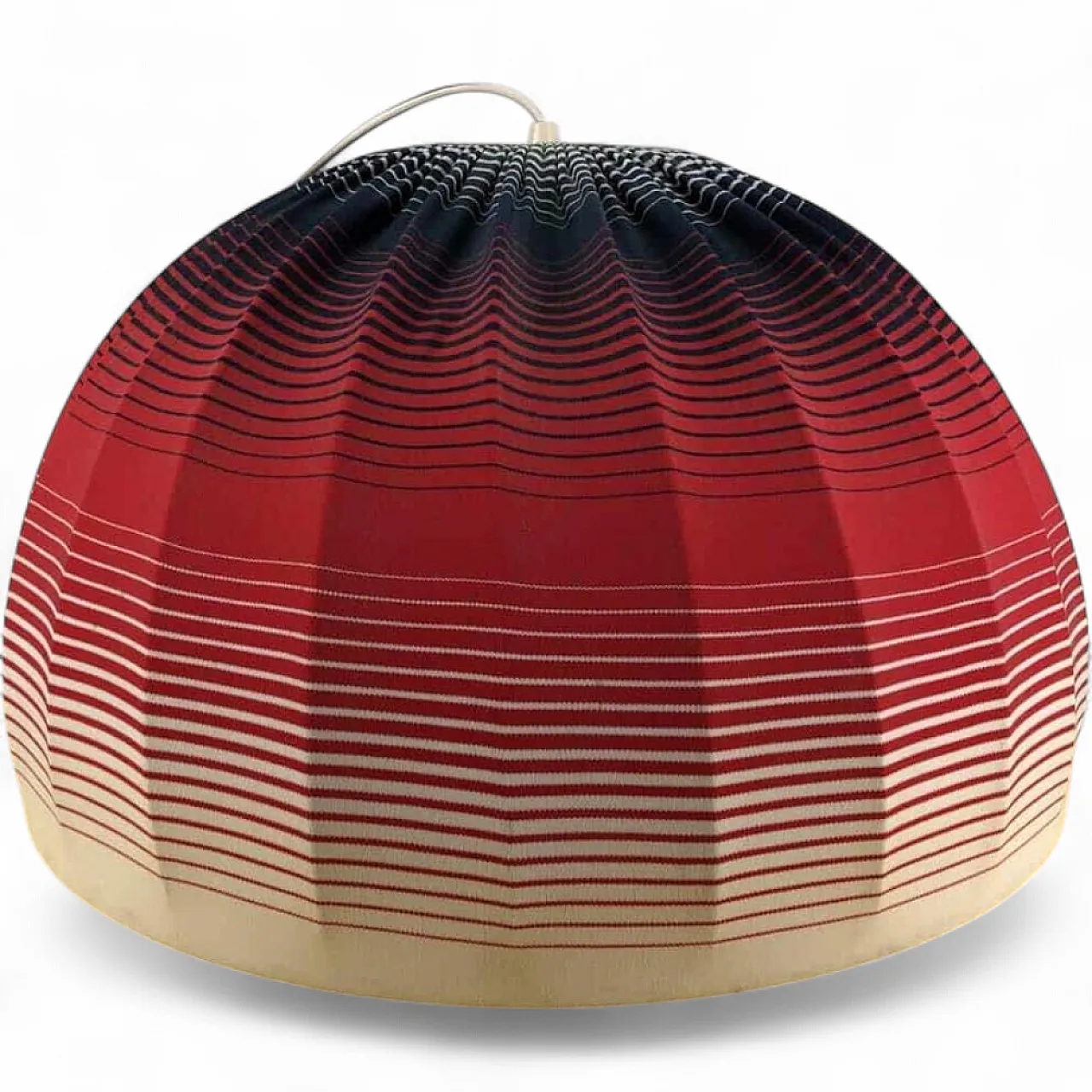 Optical Fabric Pendant light shade, 1940s 9