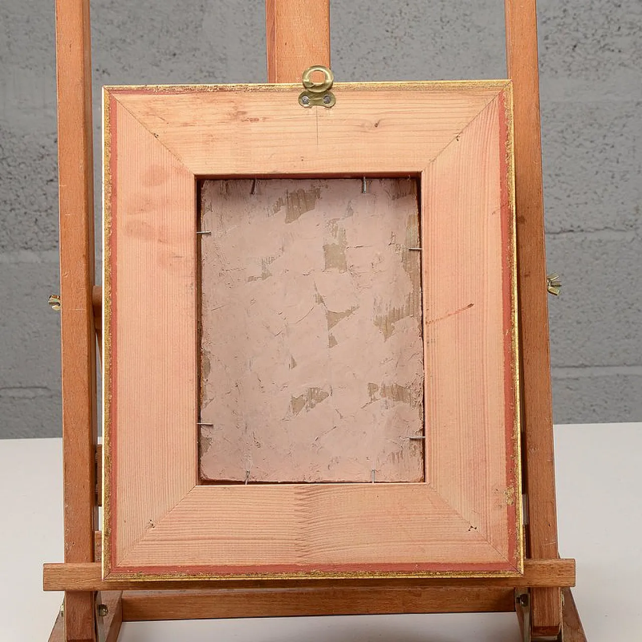 Miniature landscape, oil on wood, 19th century 9