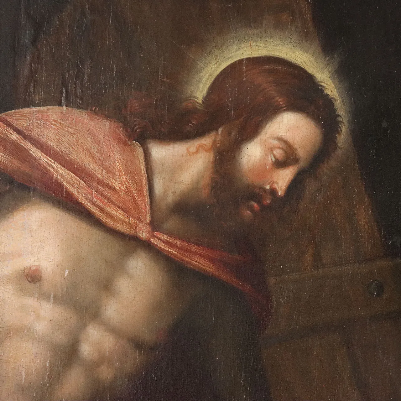 Christ in Purgatory, oil on panel, 17th century 4