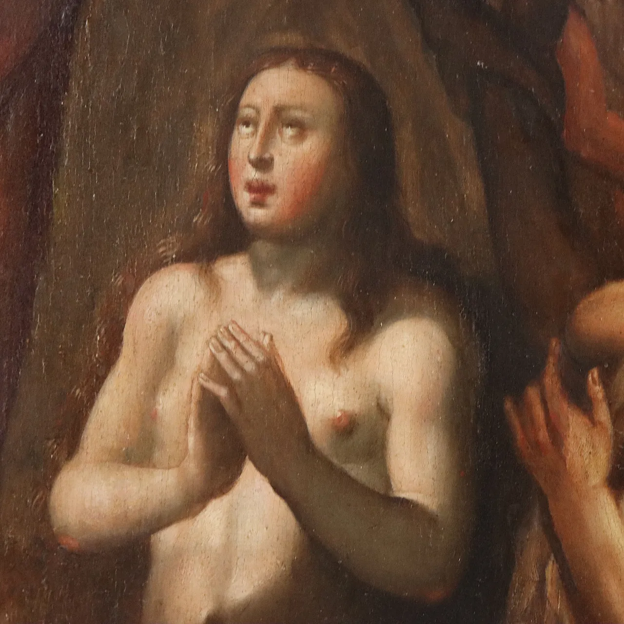 Christ in Purgatory, oil on panel, 17th century 5