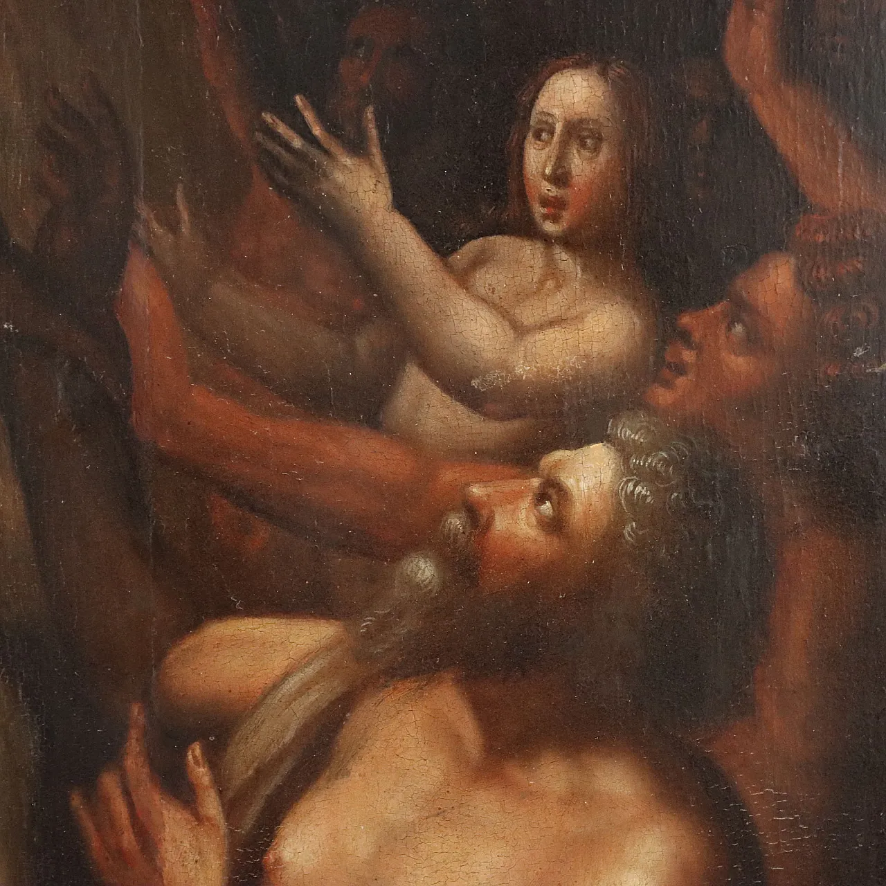 Christ in Purgatory, oil on panel, 17th century 6