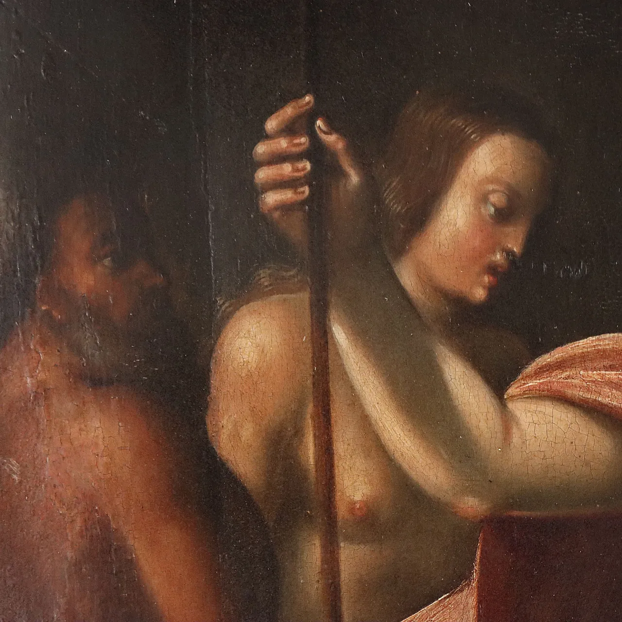 Christ in Purgatory, oil on panel, 17th century 7