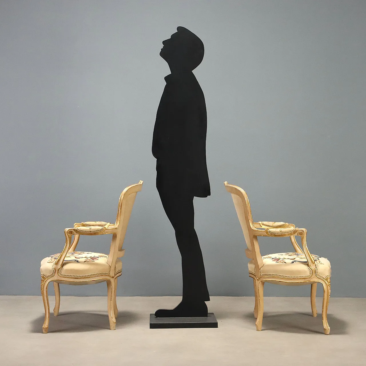 Pair of Baroque-style armchairs, 19th century 3