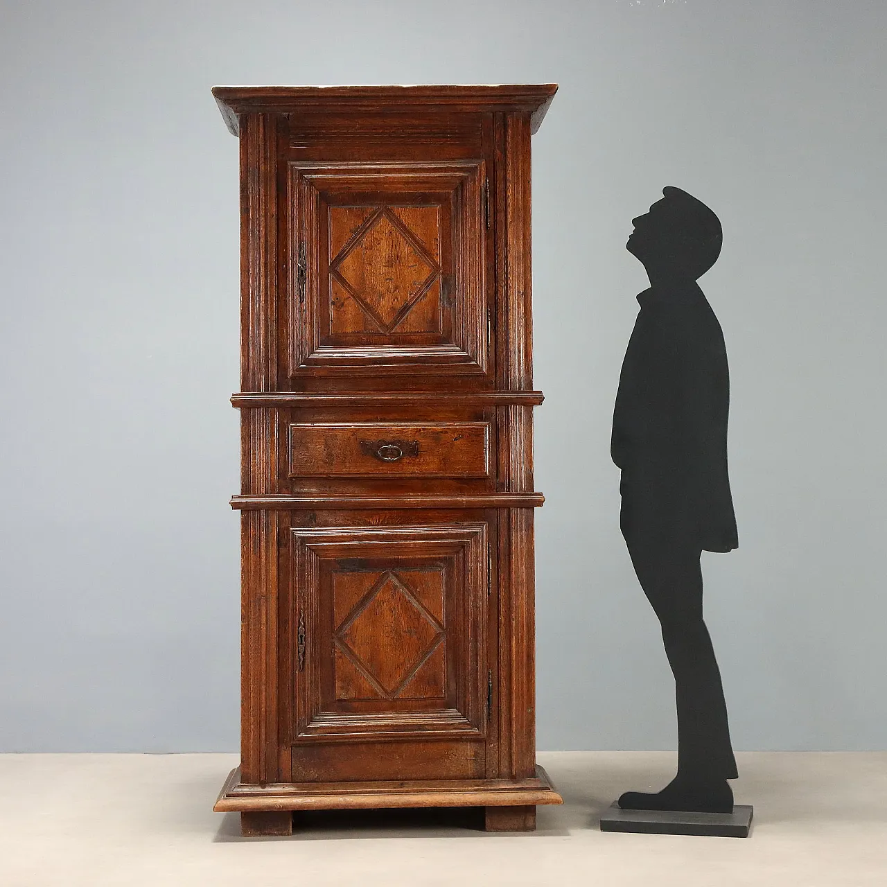 Credenza in stile Barocco in rovere con cassaforte, '800 3