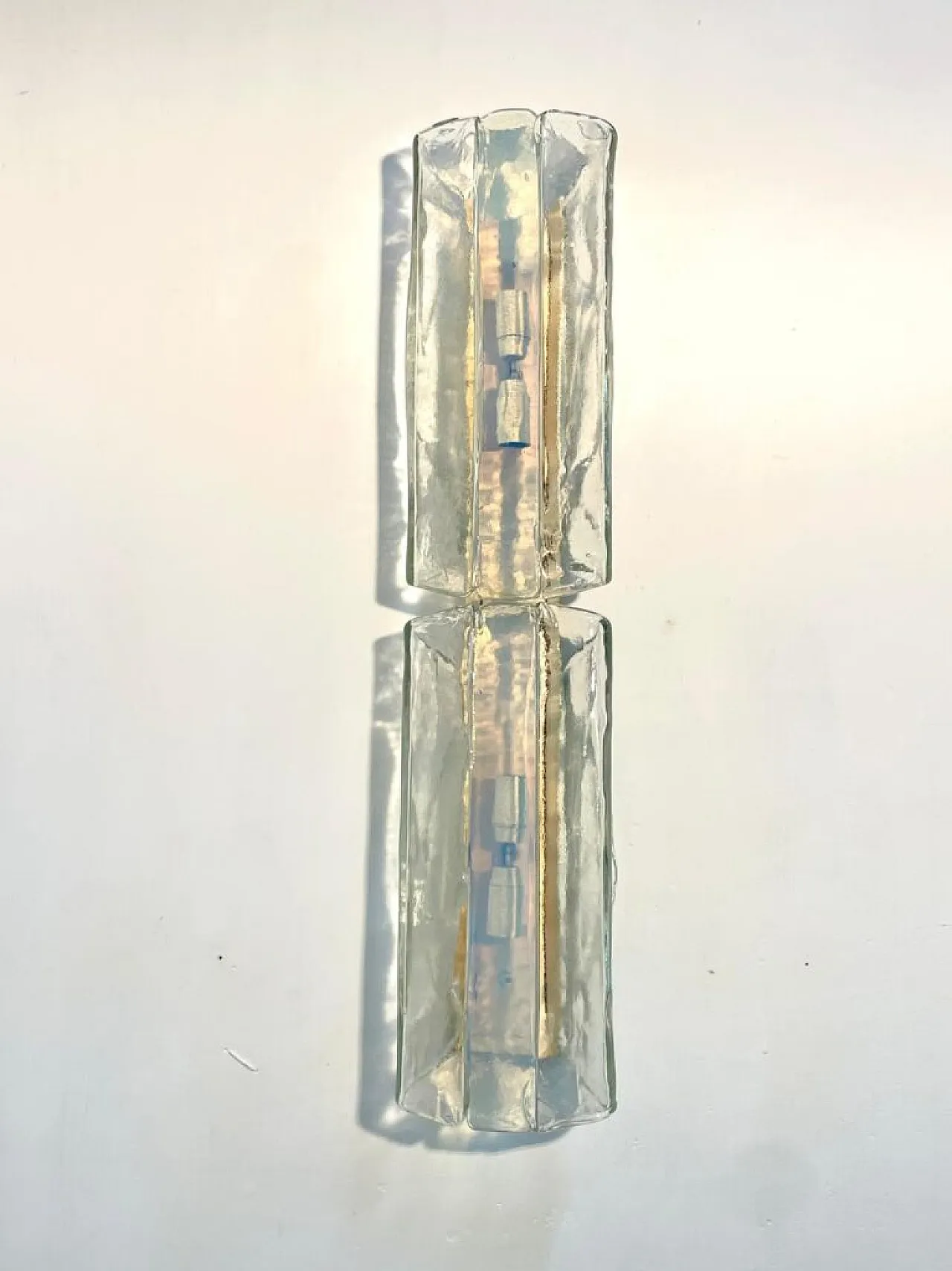 Pair of wall or ceiling lamps produced by Mazzega. 1970s 1