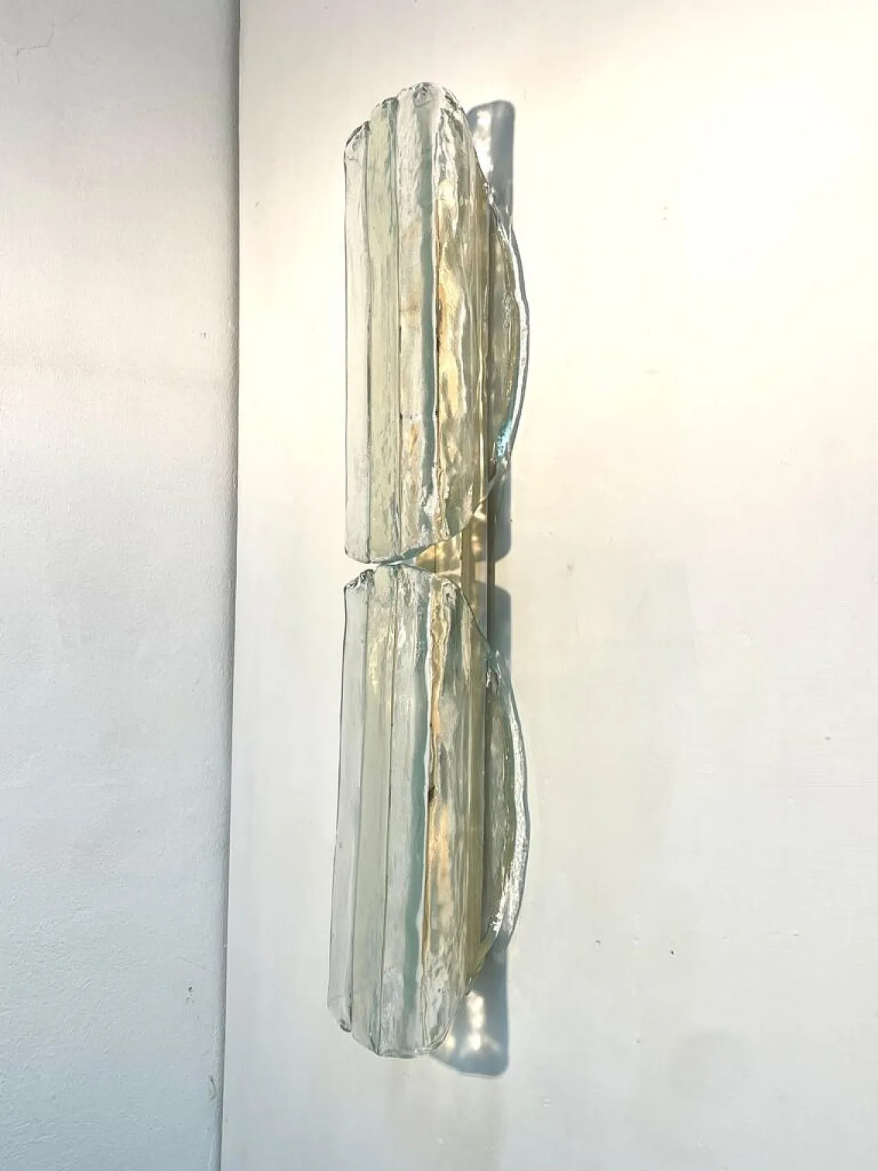 Pair of wall or ceiling lamps produced by Mazzega. 1970s 3