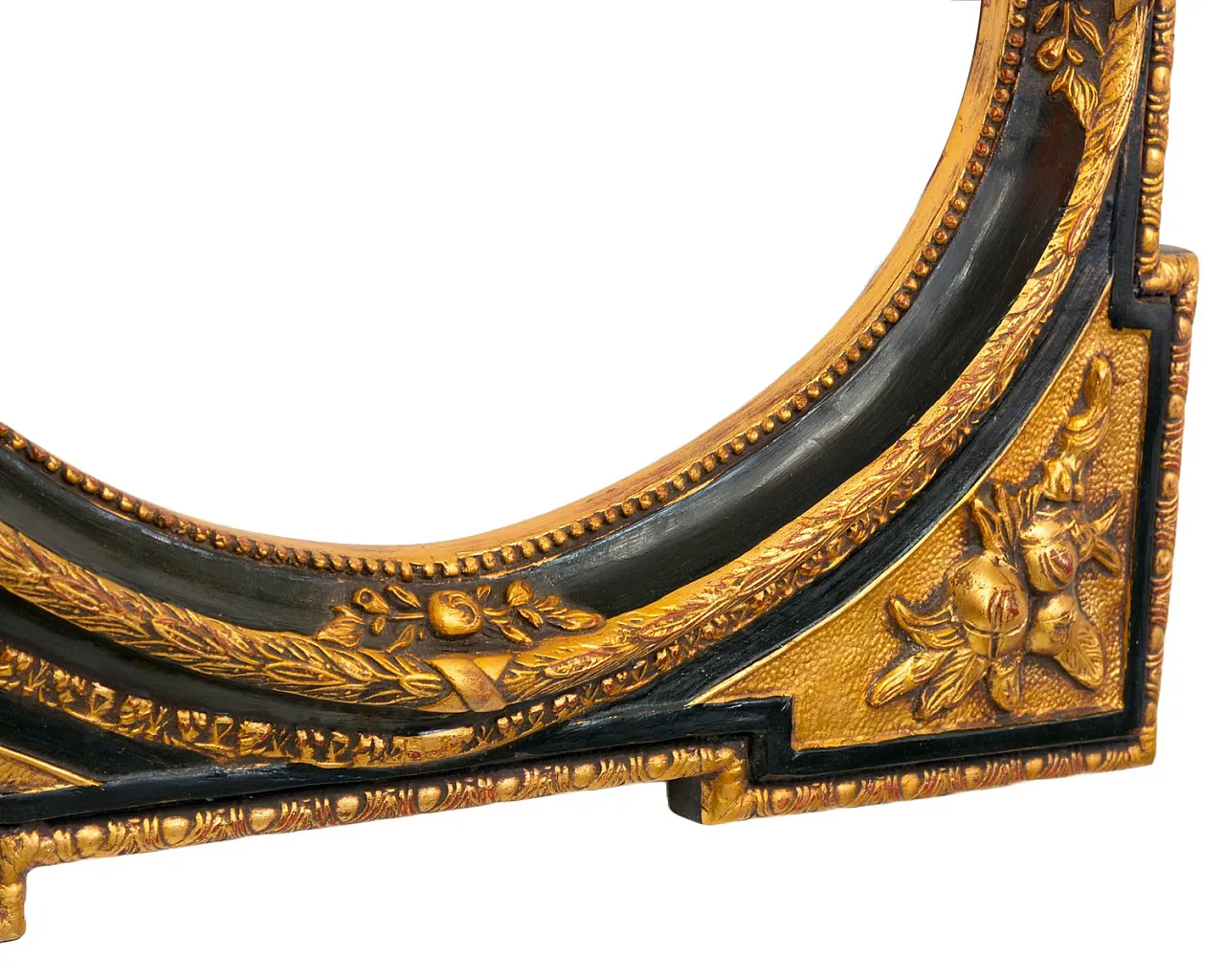 Specchio neoclassico in legno dorato, anni '70 4