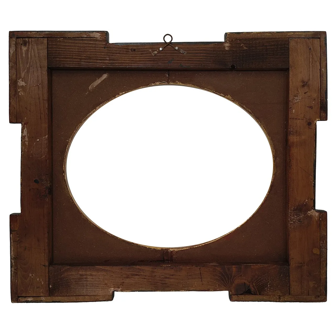 Specchio neoclassico in legno dorato, anni '70 9