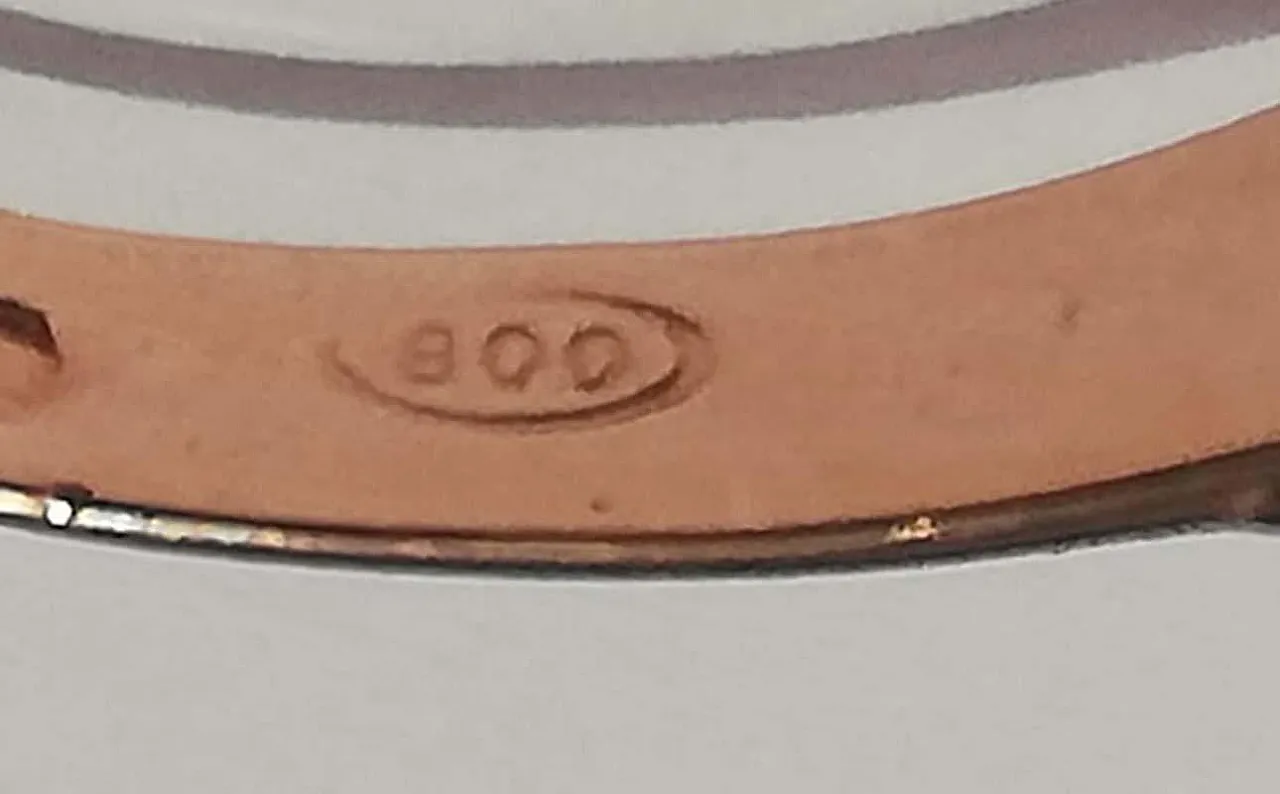 Diamonds, rose gold and silver ring, 1970s 6