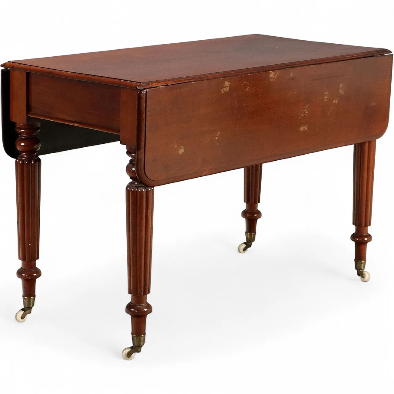 Tavolino a bandelle in mogano, '800 10