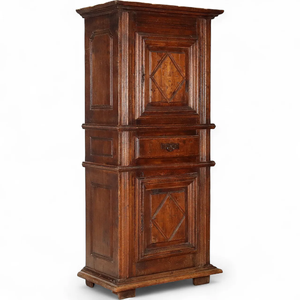 Credenza in stile Barocco in rovere con cassaforte, '800 11