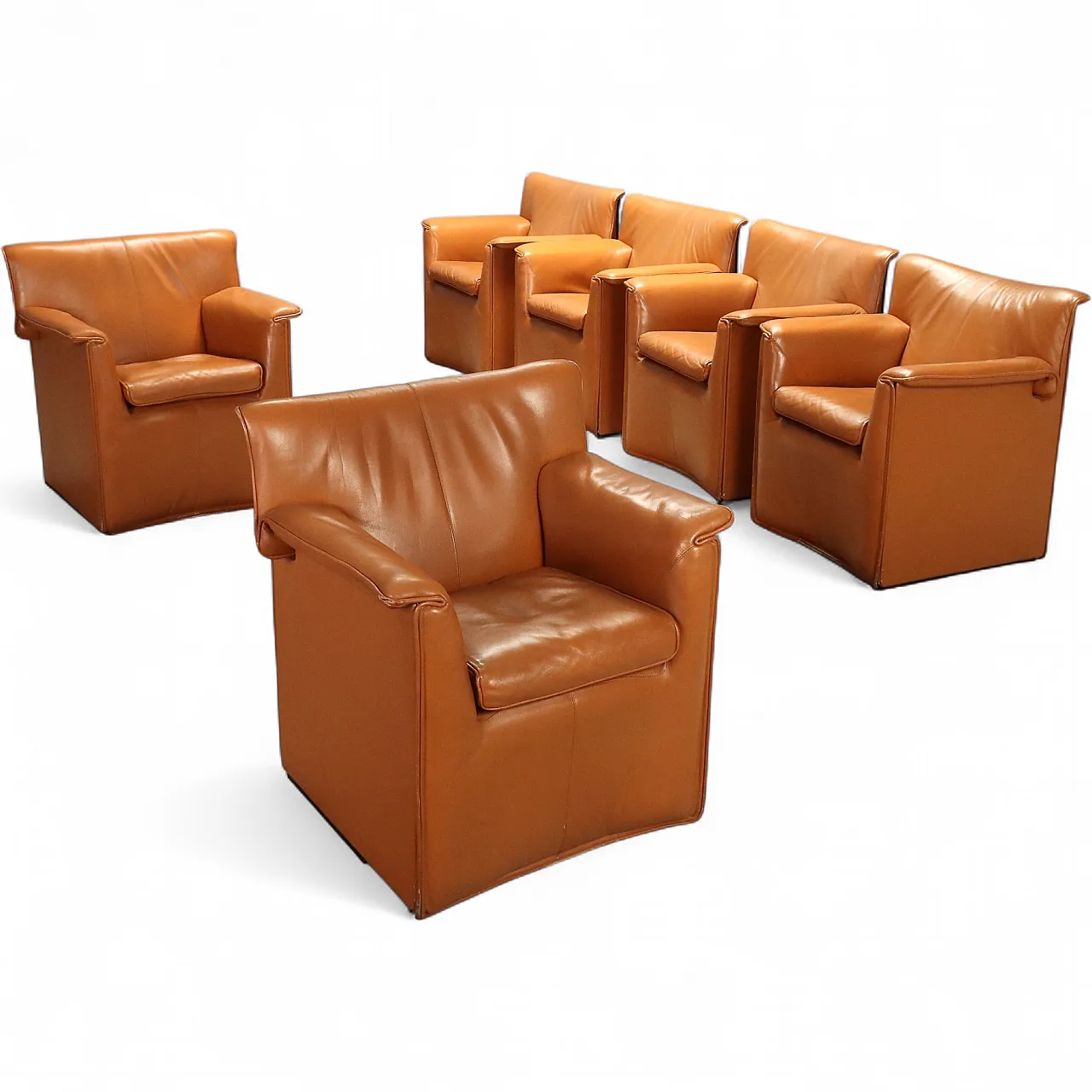 6 Laurianetta armchairs by Afra and Tobia Scarpa for B&B Italia, 1980s 11