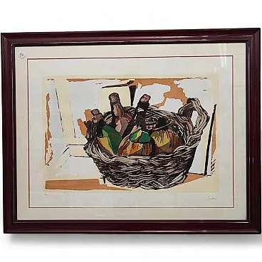 Renato Guttuso, Watercolor, Framed, 20th century