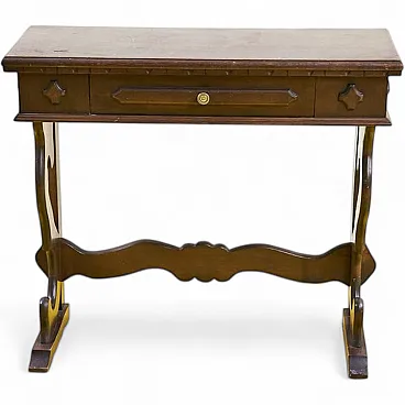 Wooden Console Table, 1970s