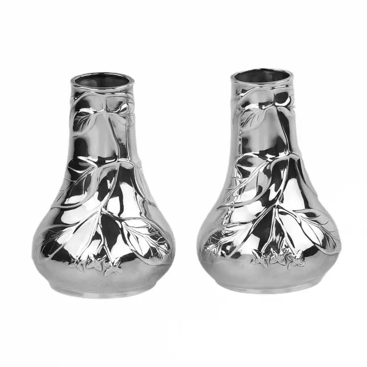 Pair of silver vases by Tiffany & Co., 20th century 1