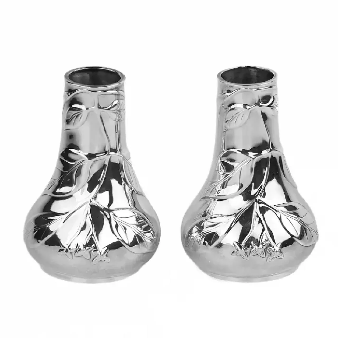 Pair of silver vases by Tiffany & Co., 20th century 8