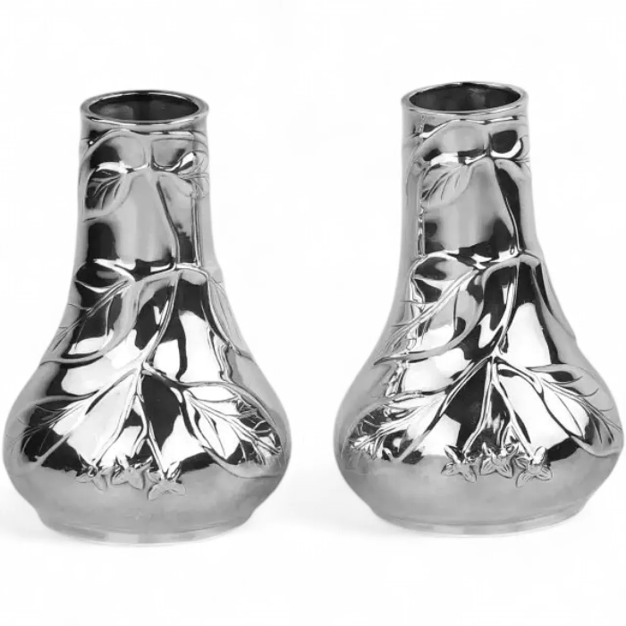 Pair of silver vases by Tiffany & Co., 20th century 9