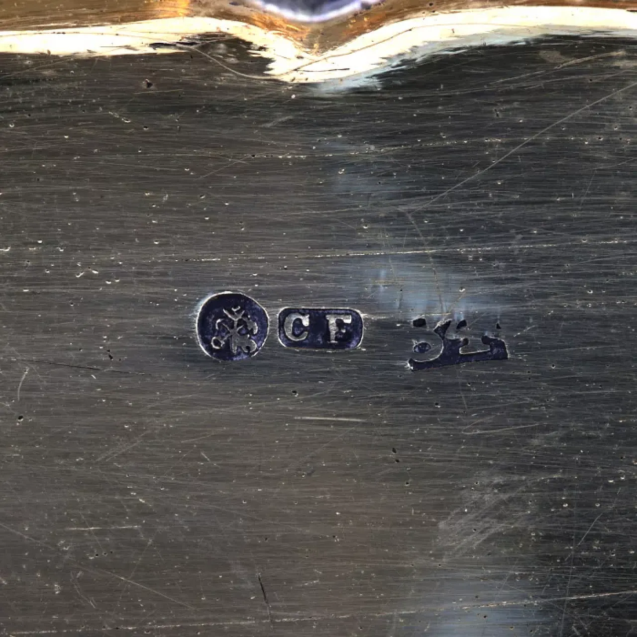 Tabacchiera d'argento, metà '800 3