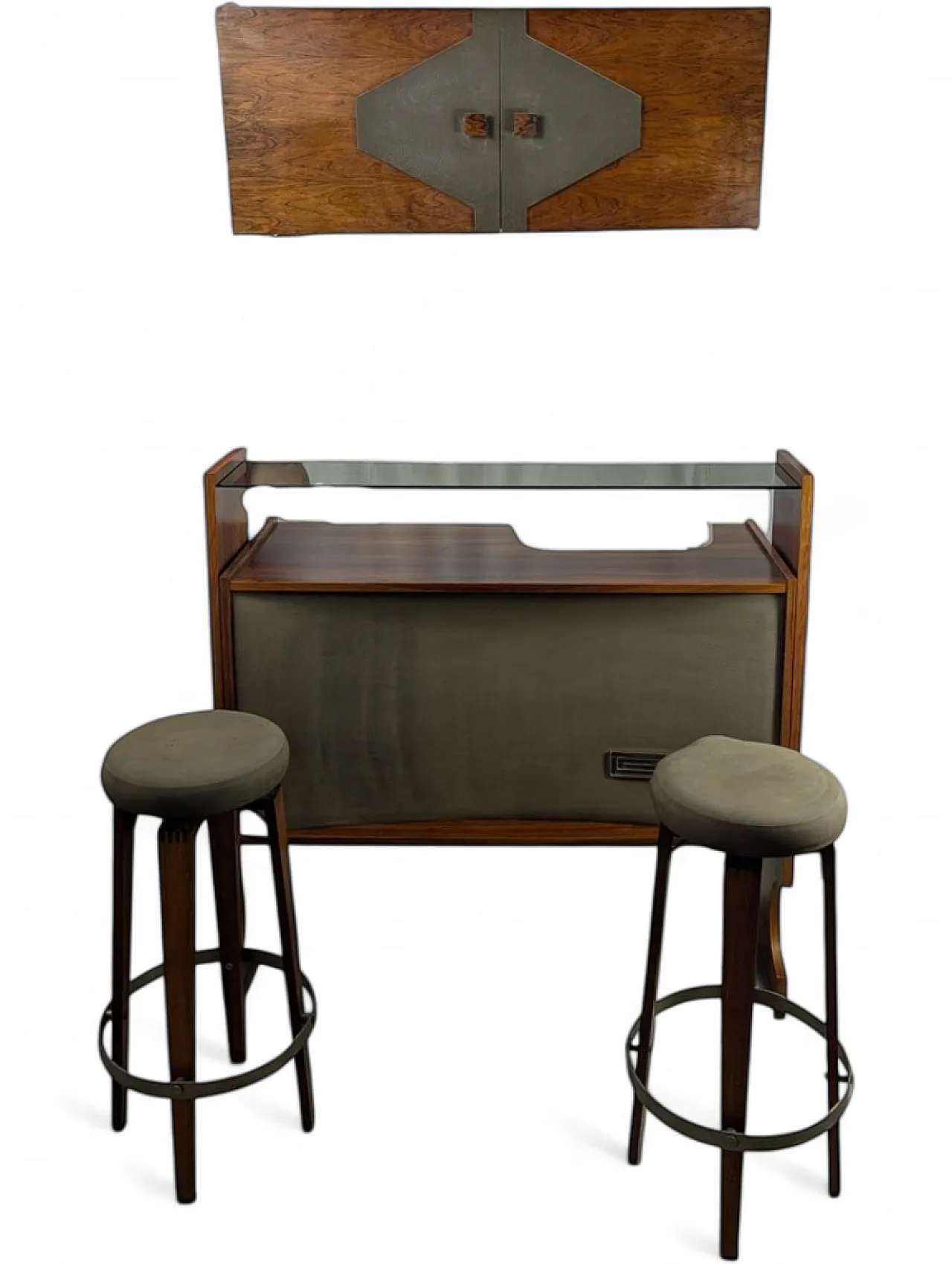 Mobile bar in teak, 1960s 21