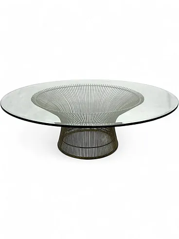 Tavolino di Warren Platner. Produzione Knoll. Anni ’70.