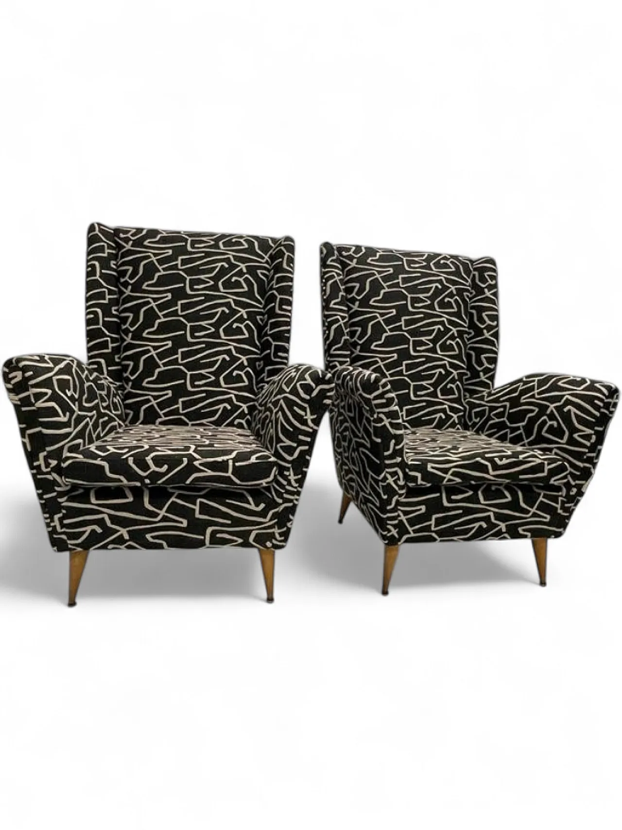 Pair of armchairs, Giò Ponti model, 1950s 7