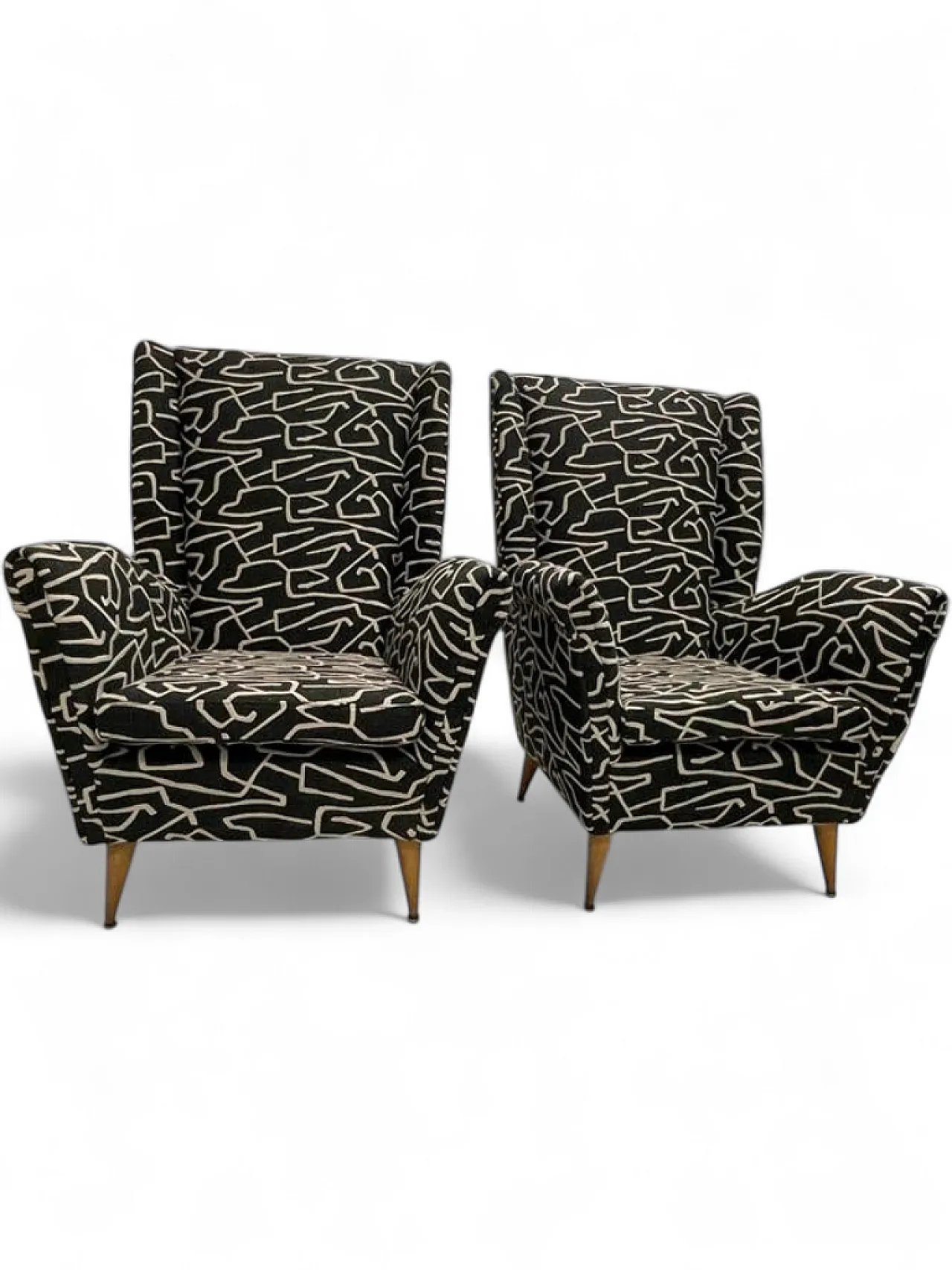 Pair of armchairs, Giò Ponti model, 1950s 9