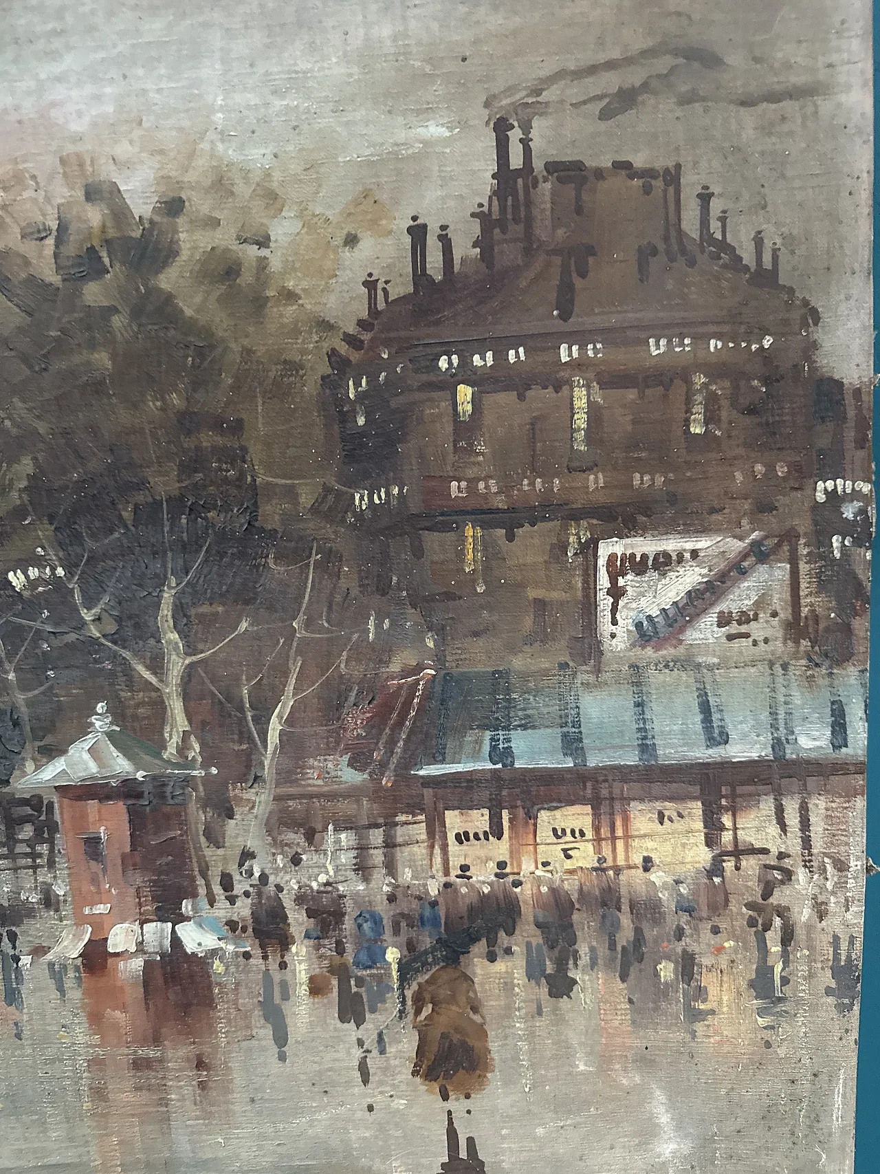 Antonio DeVity oil on canvas Boulevard de Paris, 1950 11
