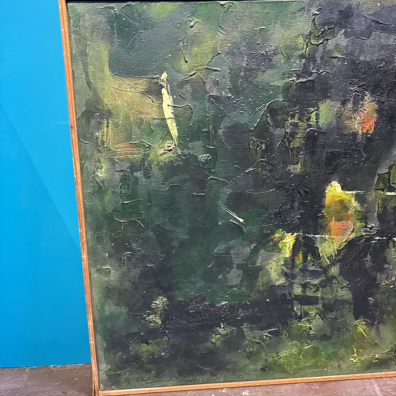 Coppia di dipinti olio su tela opera di  Gaetano Alibrandi 1961 4