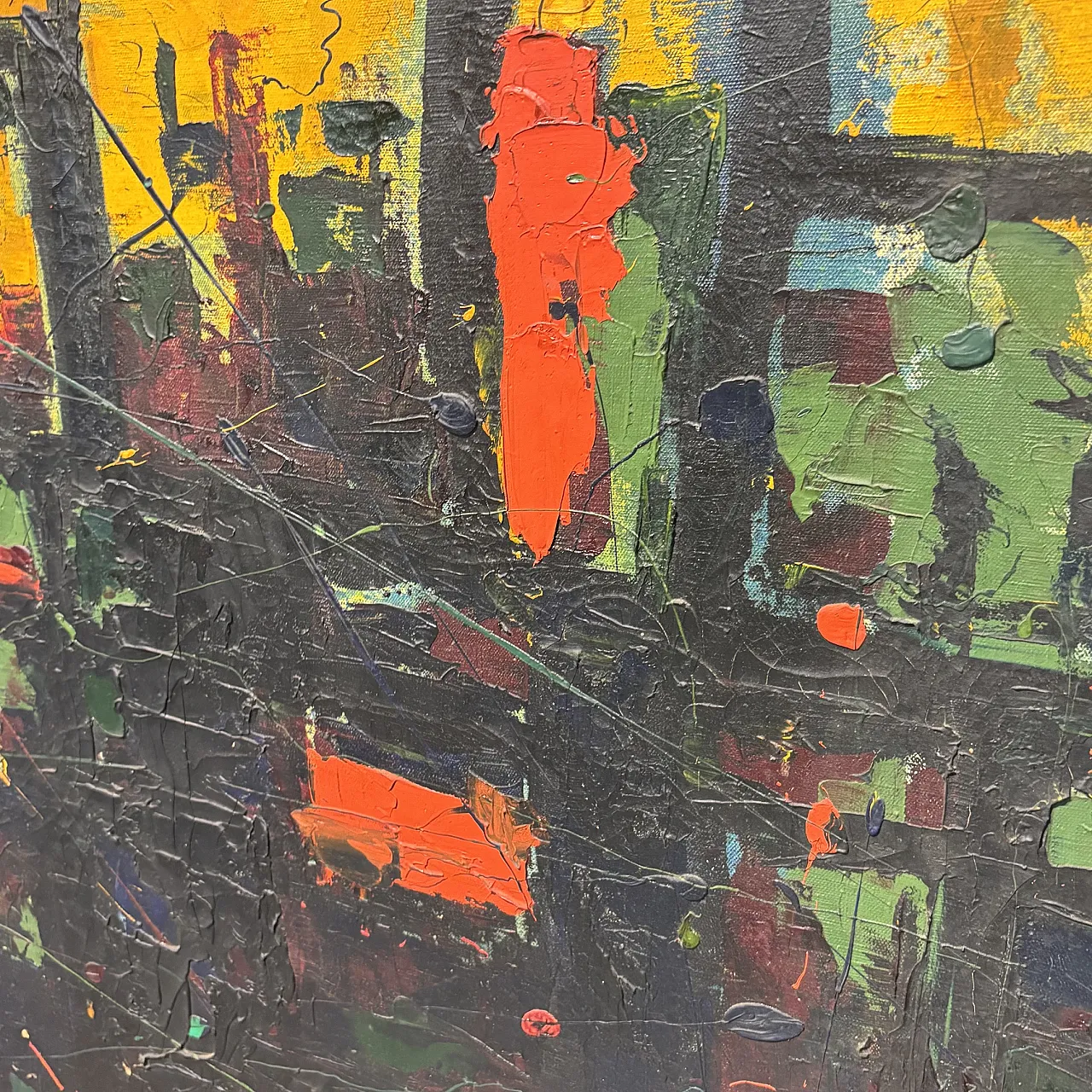 Coppia di dipinti olio su tela opera di  Gaetano Alibrandi 1961 7