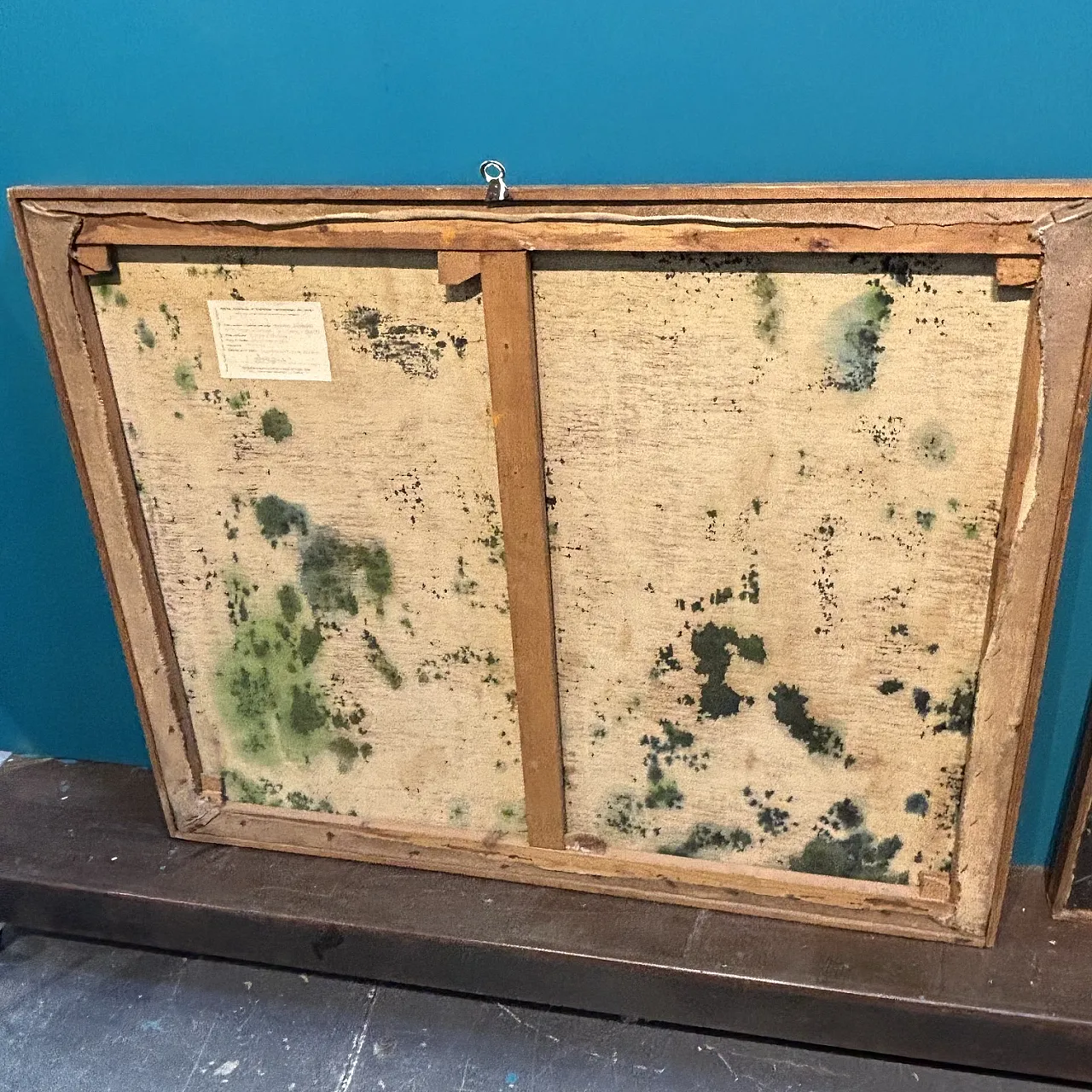 Coppia di dipinti olio su tela opera di  Gaetano Alibrandi 1961 11