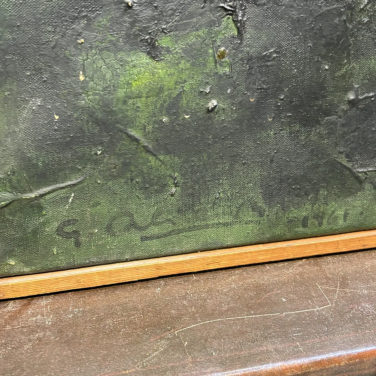 Coppia di dipinti olio su tela opera di  Gaetano Alibrandi 1961 17