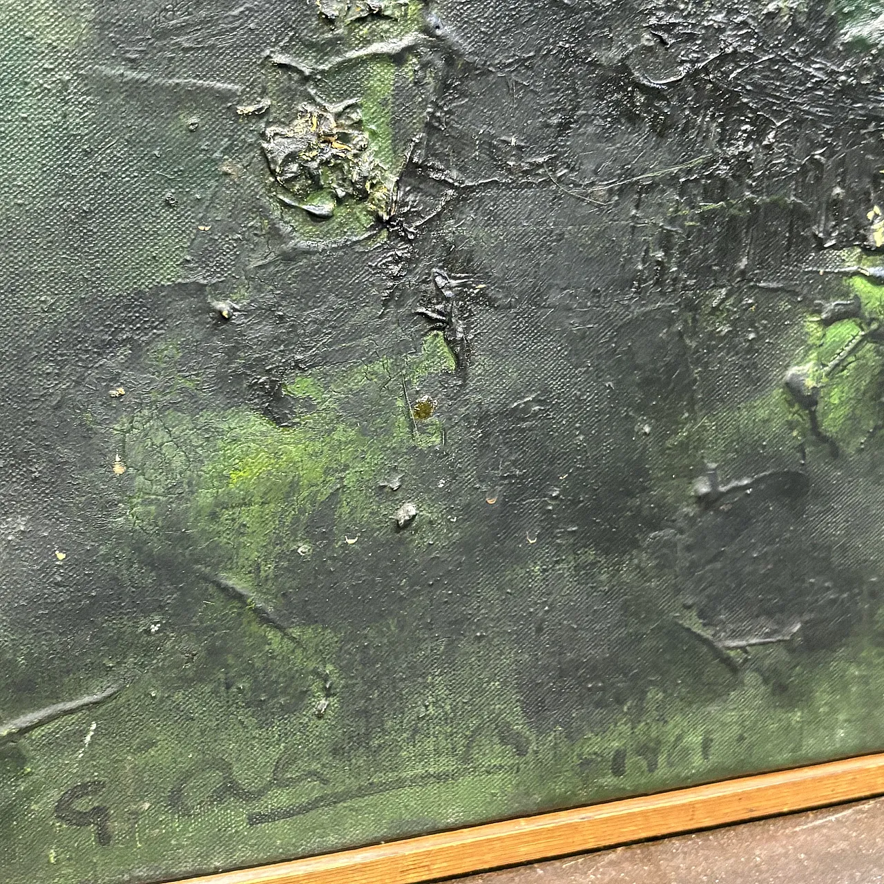 Coppia di dipinti olio su tela opera di  Gaetano Alibrandi 1961 18