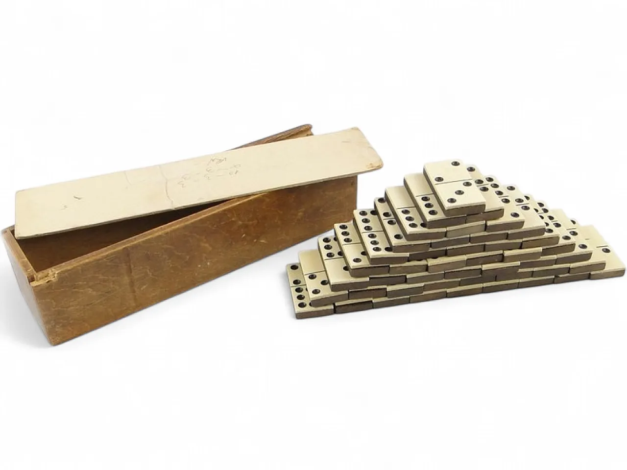Gioco del domino postmoderno, Polonia, anni '50, set da 28 pezzi 15