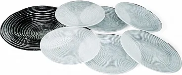 Set da dessert Rotor di J. Drost, Ząbkowice Gospodarcza Huta, Polonia, 197