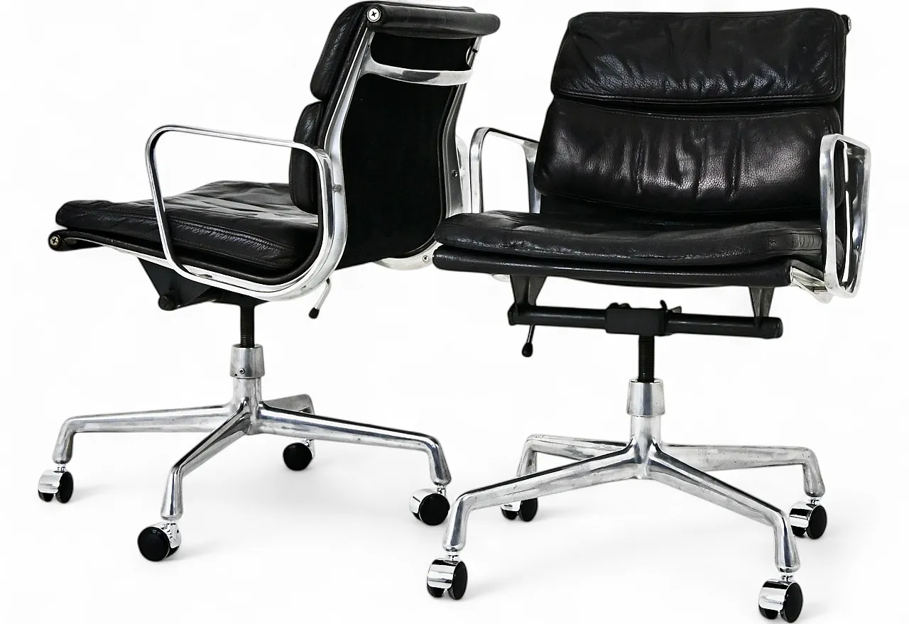 Sedie Soft Pad di Charles & Ray Eames per ring Mobelfabrikk, anni '70 14