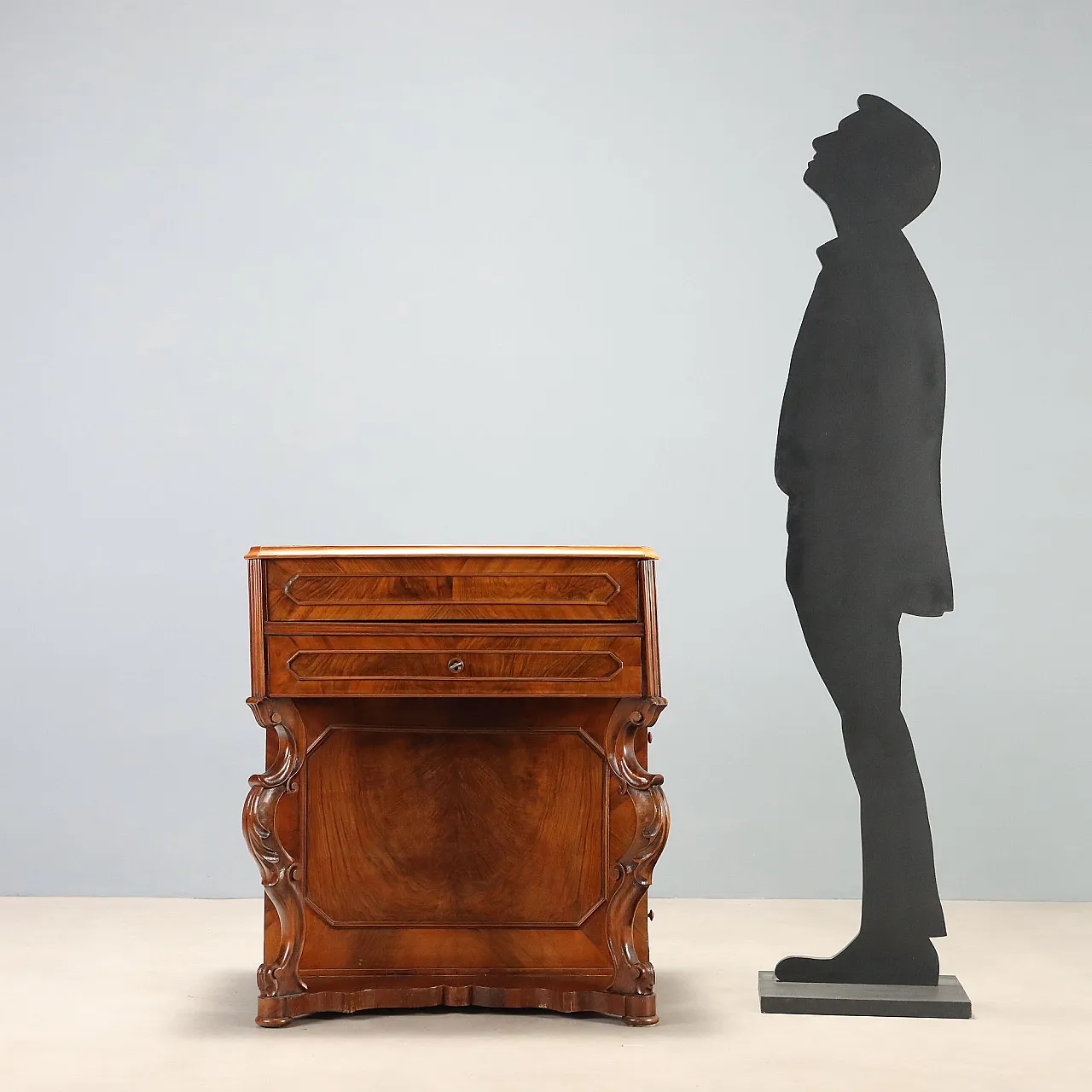Louis Philippe dressing table in walnut and cherry, 19th century 3