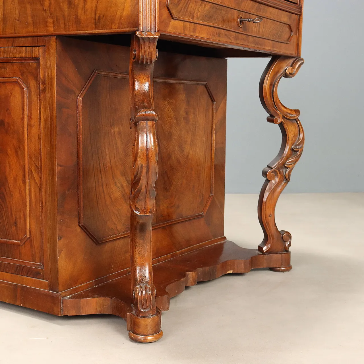 Louis Philippe dressing table in walnut and cherry, 19th century 8