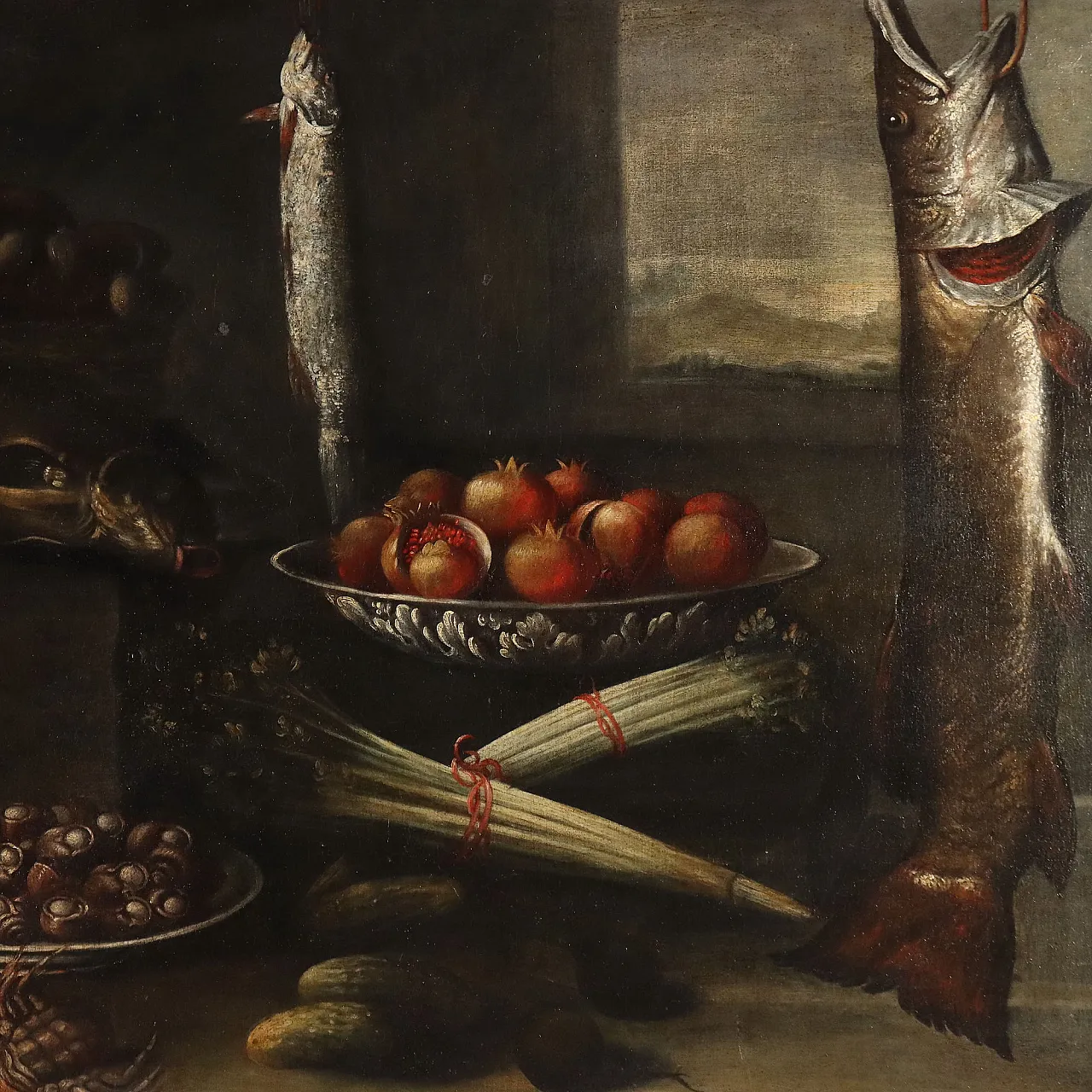 Still Life with Fish, Snails, Mushrooms and Other Plants, 17th century 3