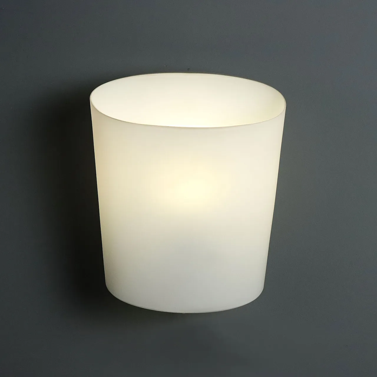 Opal glass wall lamp, 1980s 3