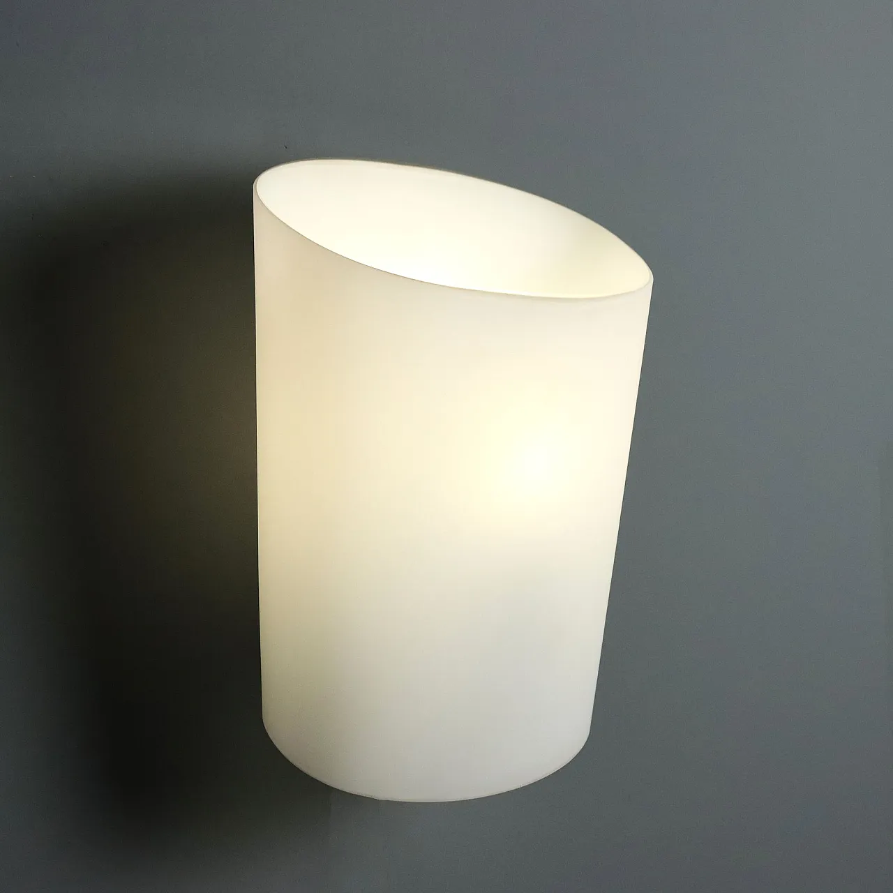 Opal glass wall lamp, 1980s 4