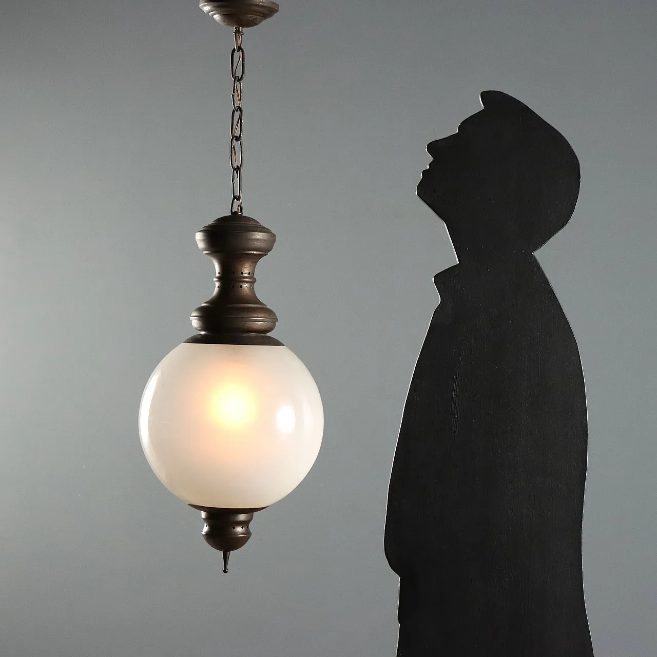 Brass pendant lamp, 1960s 2