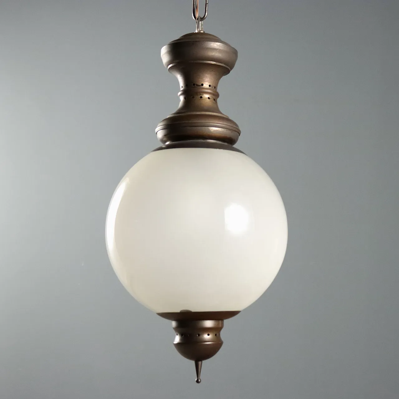 Brass pendant lamp, 1960s 3