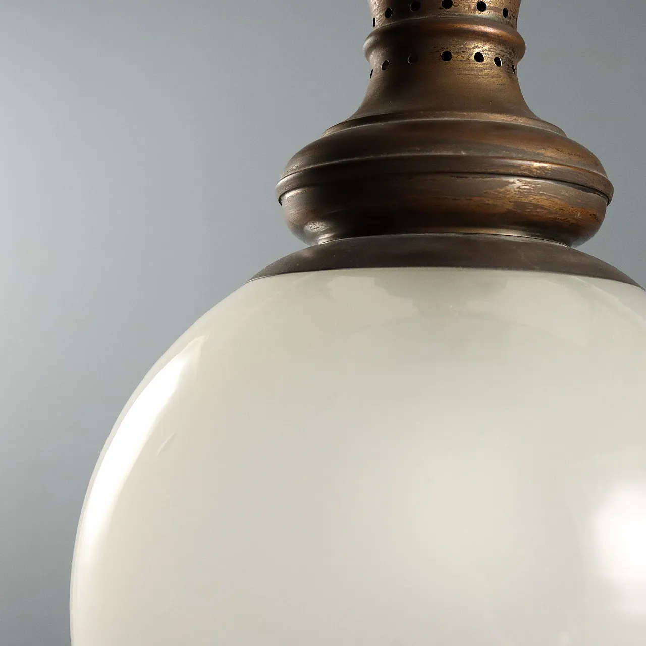 Brass pendant lamp, 1960s 6