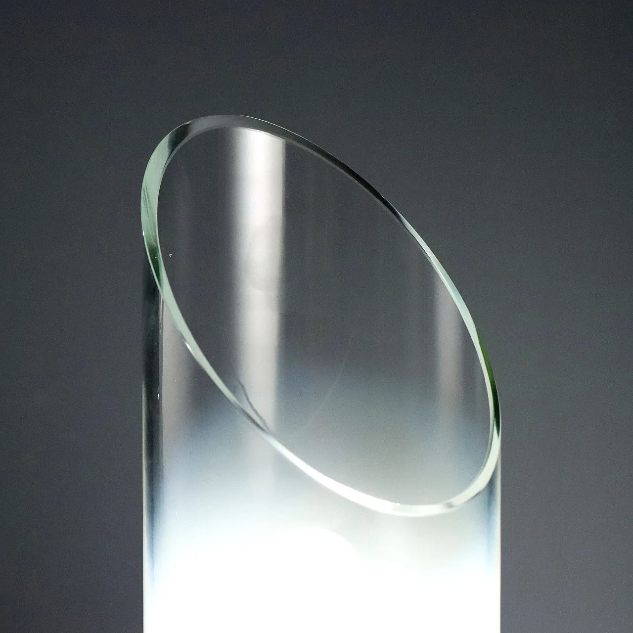 Satin glass table lamp, 1970s 3