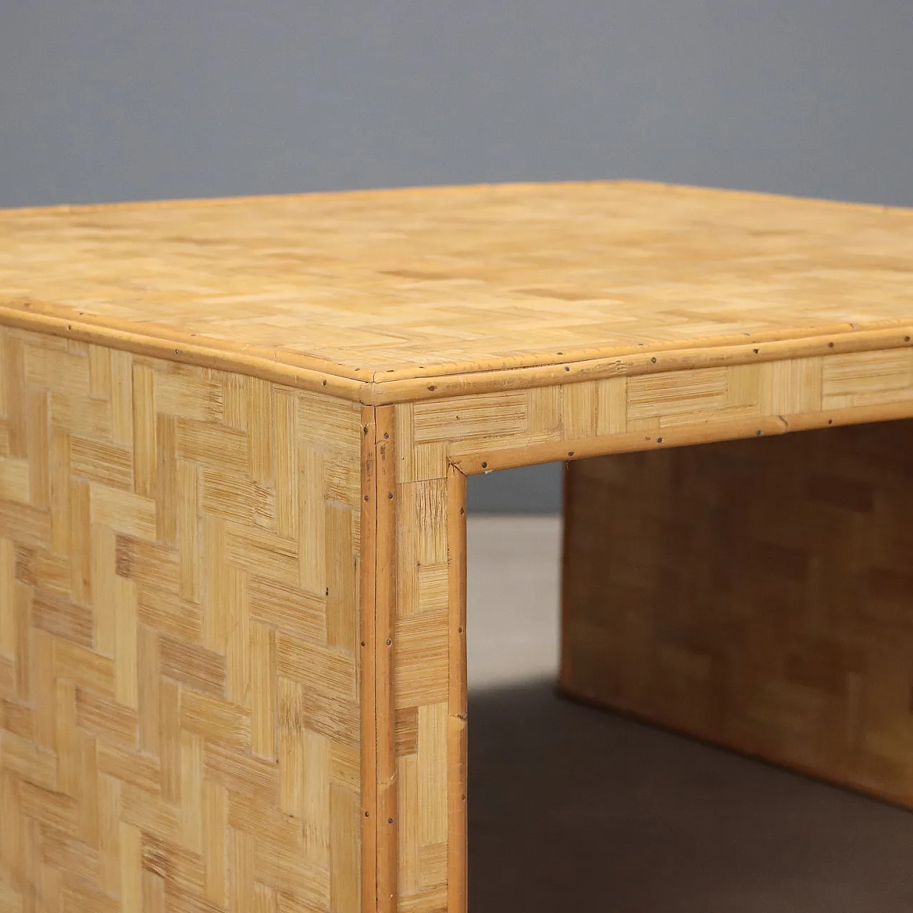 Wooden geometric coffee table, 1970s 4