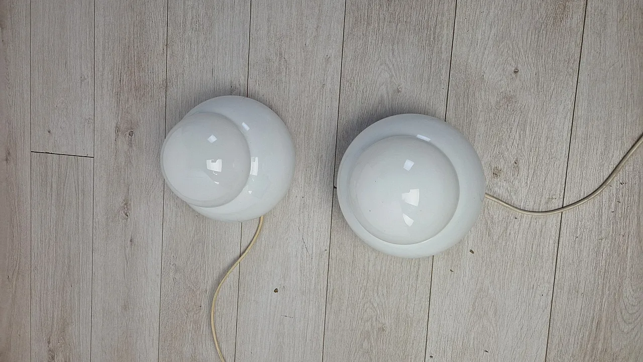 Coppia di lampade Daruma di Sergio Asti per Fontana Arte, anni '70 12