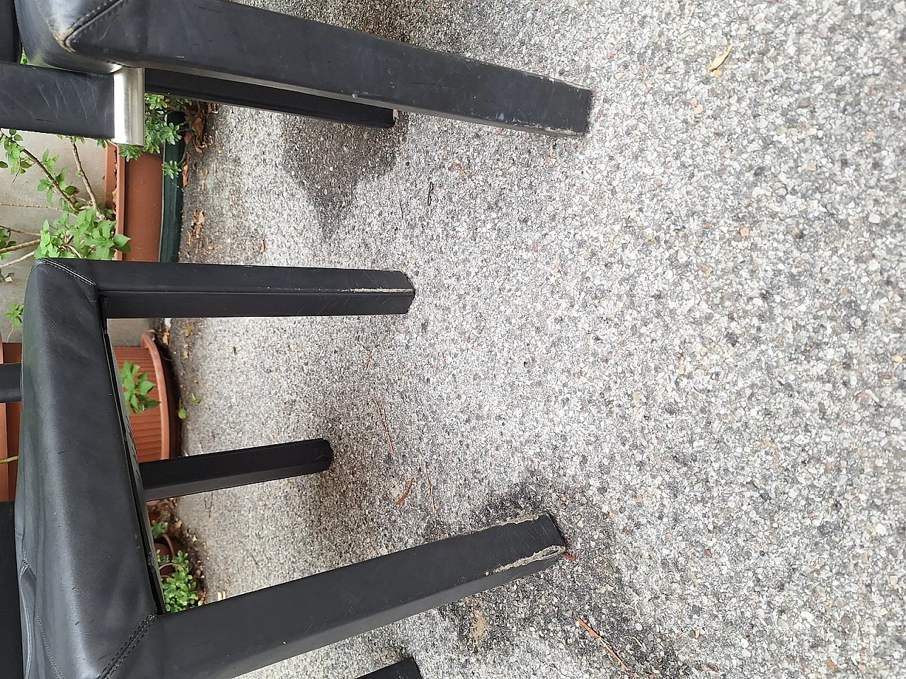 4 Poltrone Arcadia in pelle di Paolo Piva per B&B Italia, anni '80 6