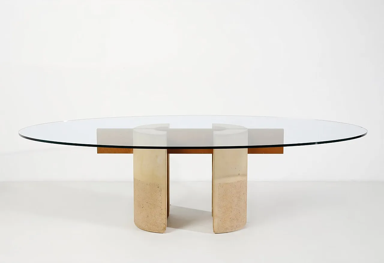 Dining table by Giovanni Offredi for Saporiti, 1970s 5