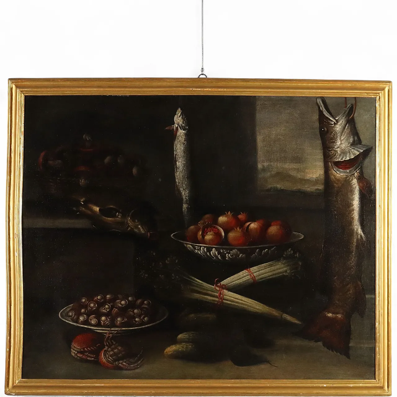 Still Life with Fish, Snails, Mushrooms and Other Plants, 17th century 11